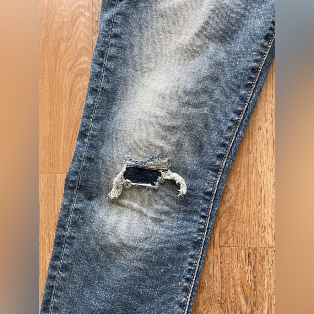 Old Navy Karate Slim Ripped Boys Jeans Size 14 with Built-in Flex Max - Picture 4 of 10